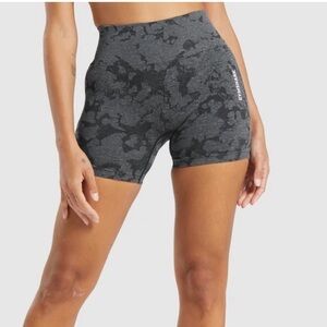 Gymshark Black/Gray Camo Athletic Shorts